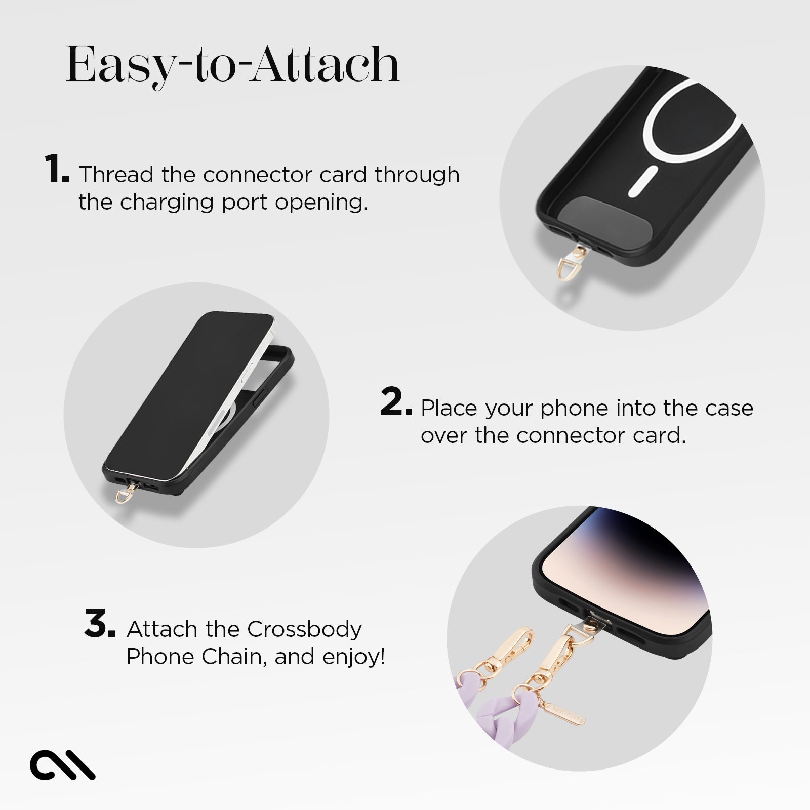 Crossbody Chains 3 Pack (Lavender, Black, Tortoiseshell)