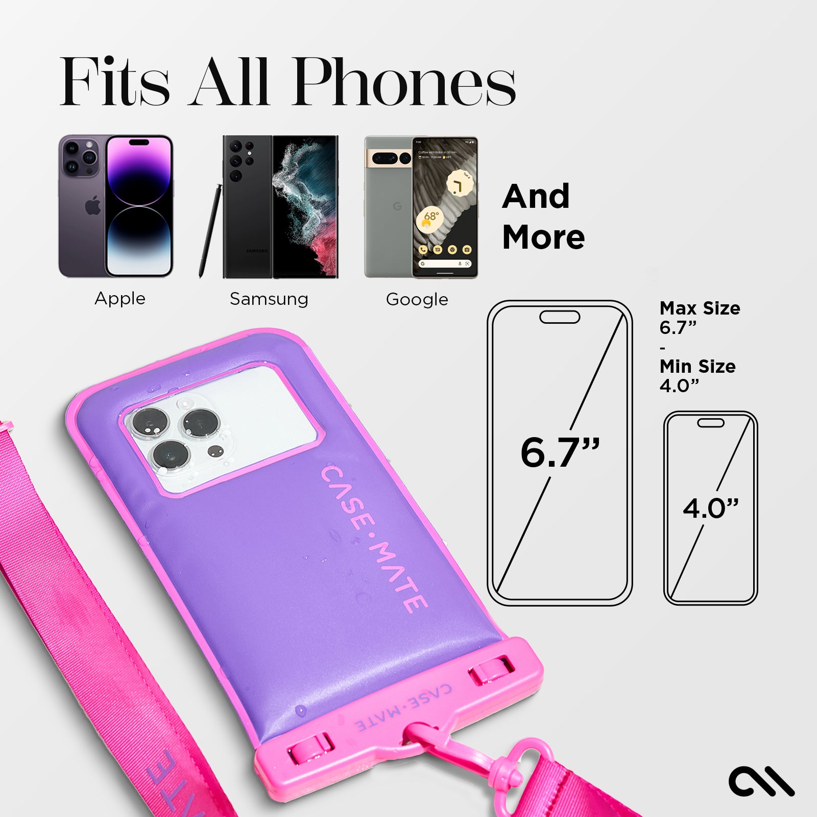 2 Pack Waterproof Floating Pouch (Purple Paradise)