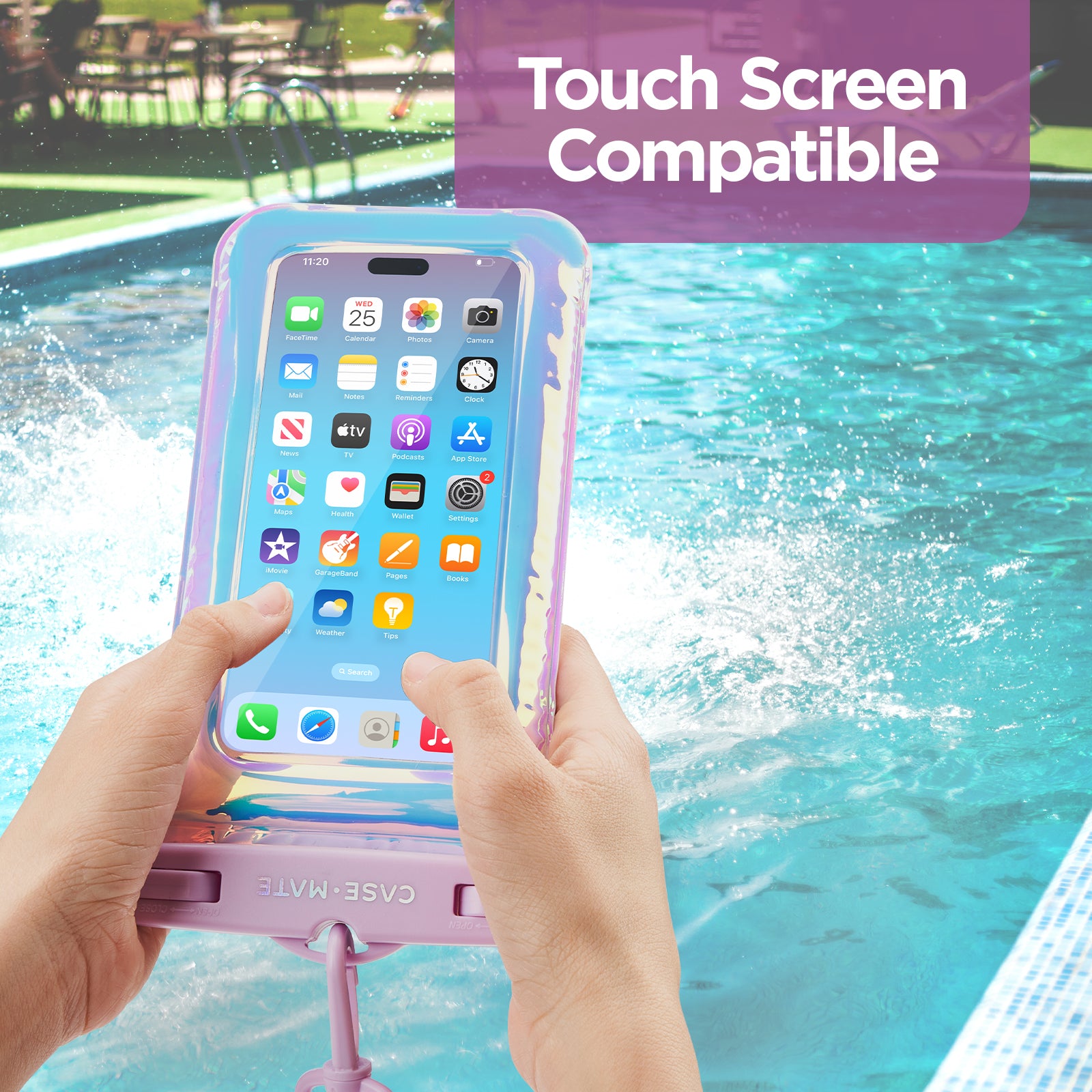 2 Pack Waterproof Floating Pouch (Soap Bubble)