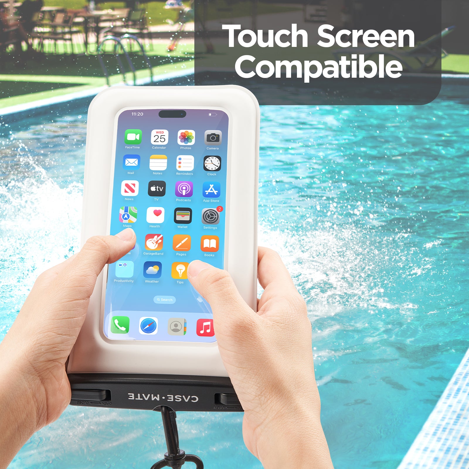 2 Pack Waterproof Floating Pouch (Sand Dollar)