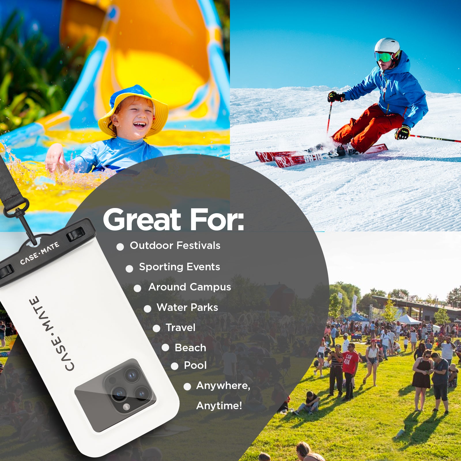 2 Pack Waterproof Floating Pouch (Sand Dollar)