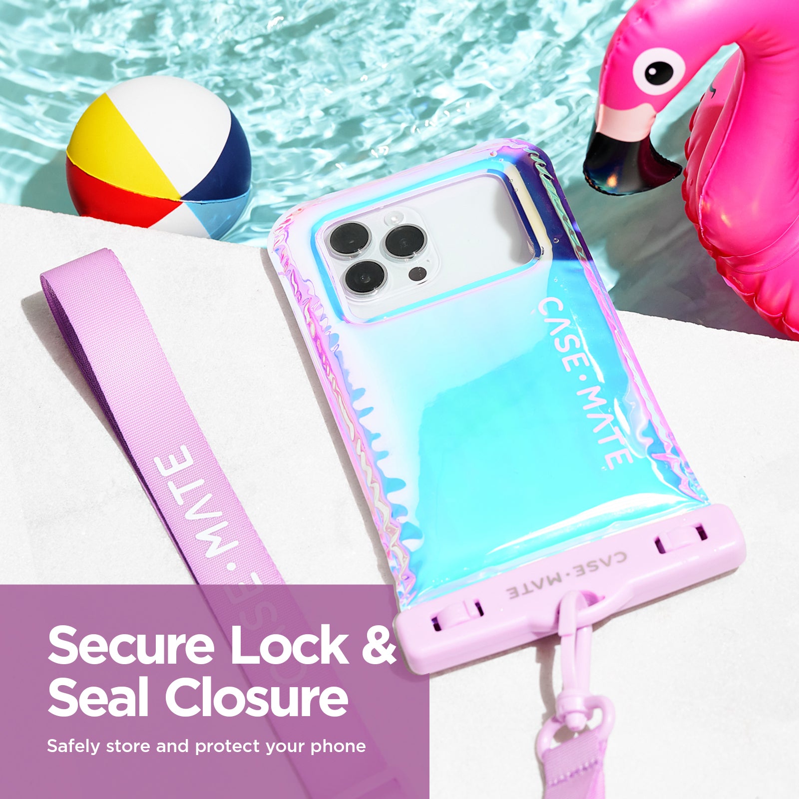 2 Pack Waterproof Floating Pouch (Soap Bubble)