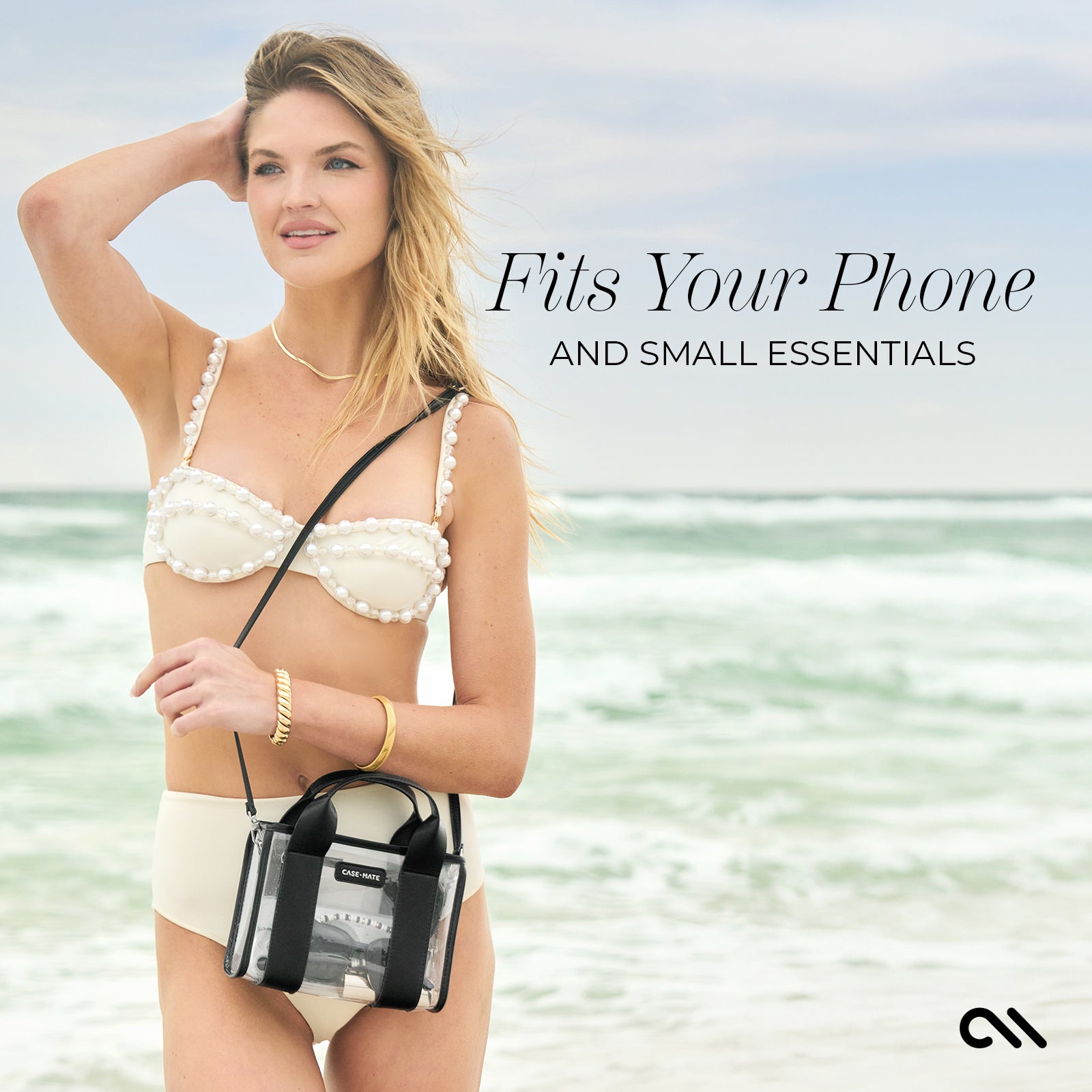 Midnight Black & Clear Micro Tote