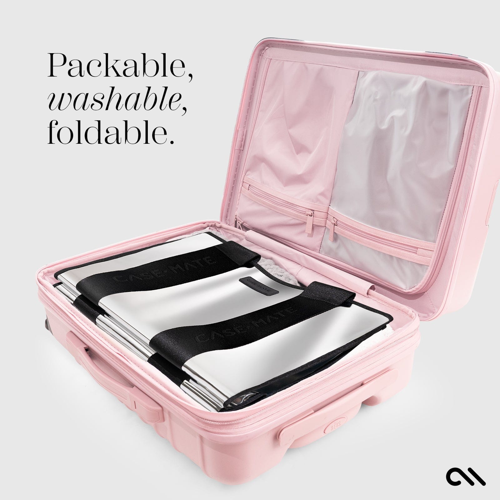 Silver Chrome Travel Tote