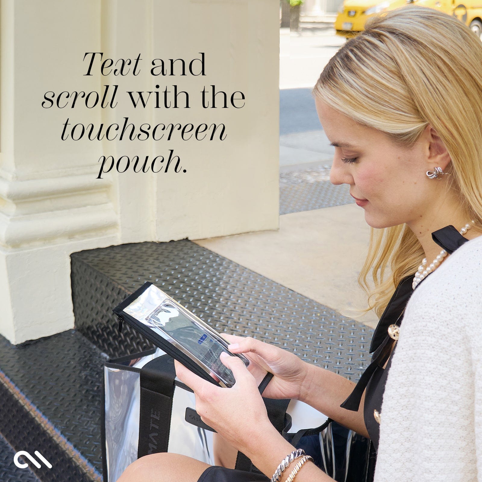 Silver Chrome Travel Tote