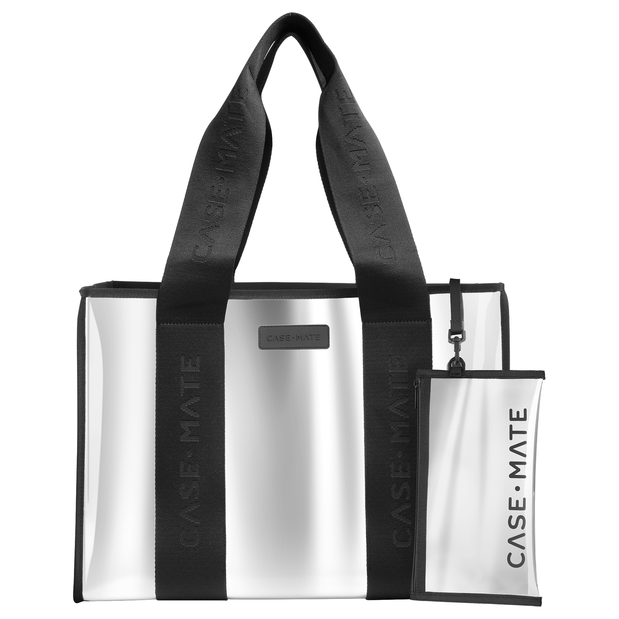 Silver Chrome Travel Tote