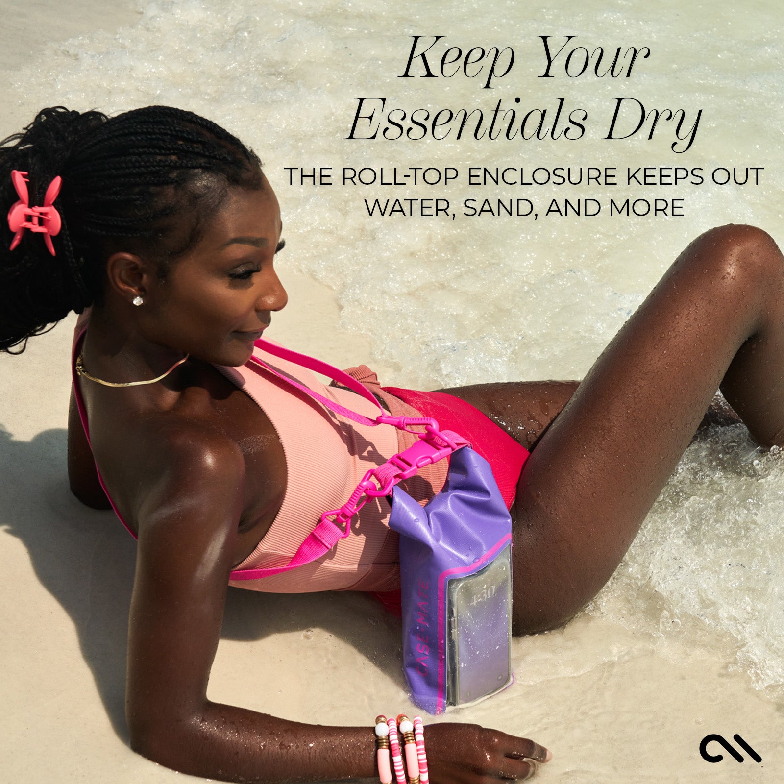 Waterproof Bucket Bag (Purple Paradise)