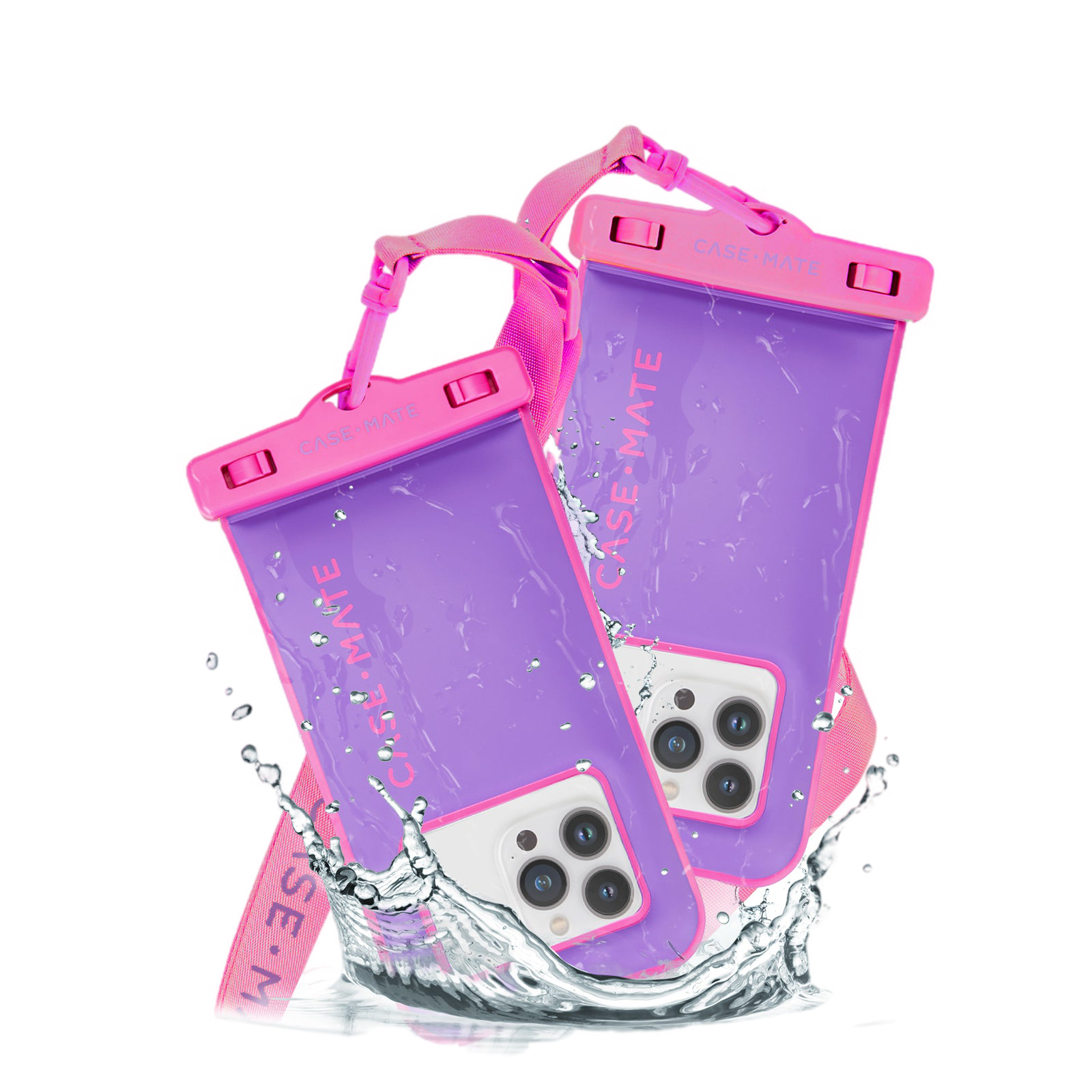 2 Pack Waterproof Floating Pouch (Purple Paradise)