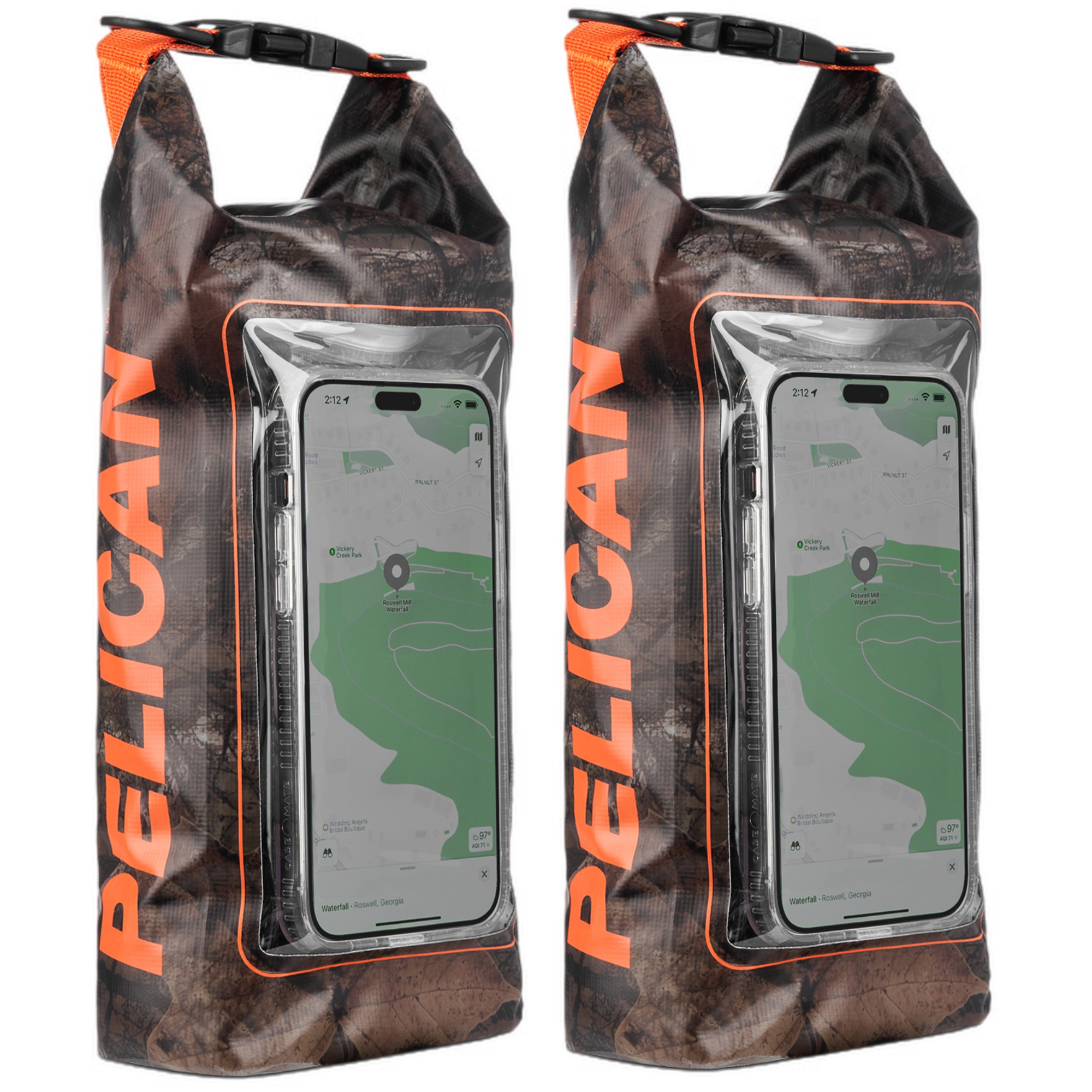 2 Pack Pelican Marine Water Resistant Dry Bag (Hunter Camo)