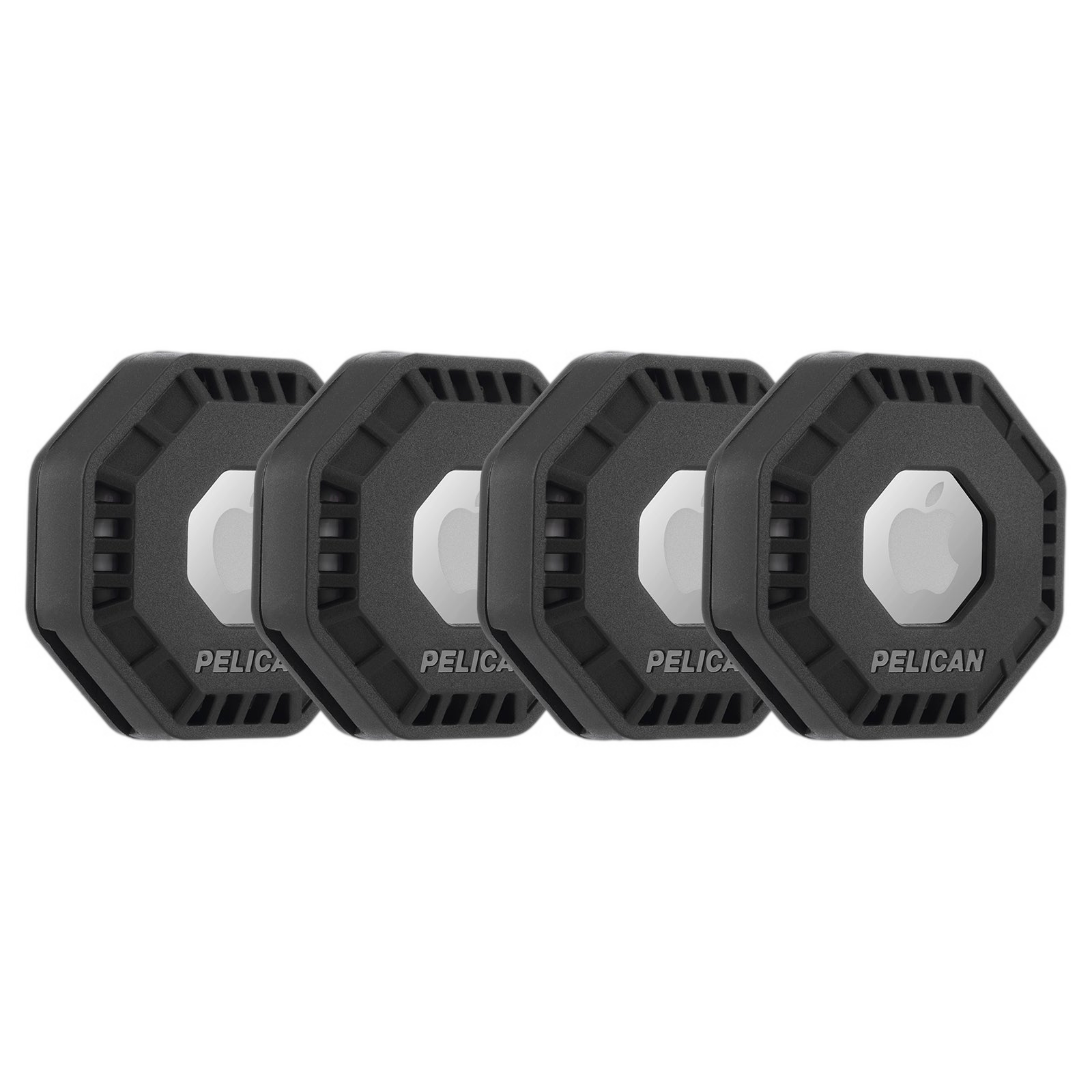 4 Pack Pelican Adventurer AirTag Sticker Mount 4 (Black)