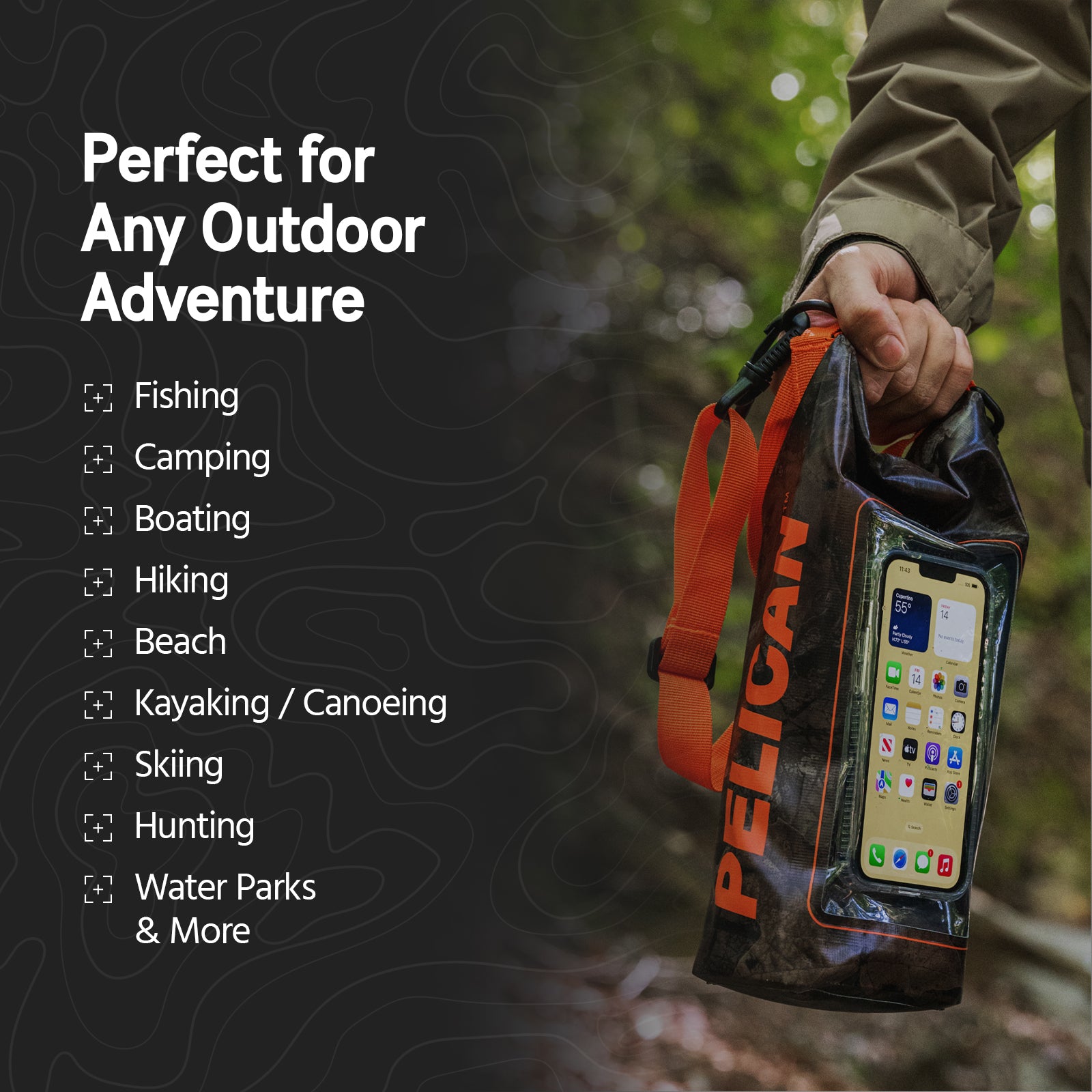 2 Pack Pelican Marine Water Resistant Dry Bag (Hunter Camo)