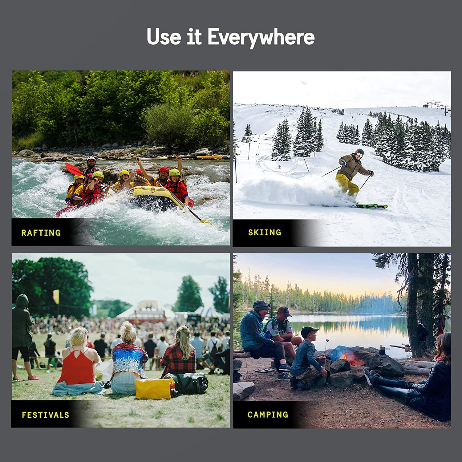 4 Pack Pelican Marine Waterproof Floating Pouch (Black / Yellow)