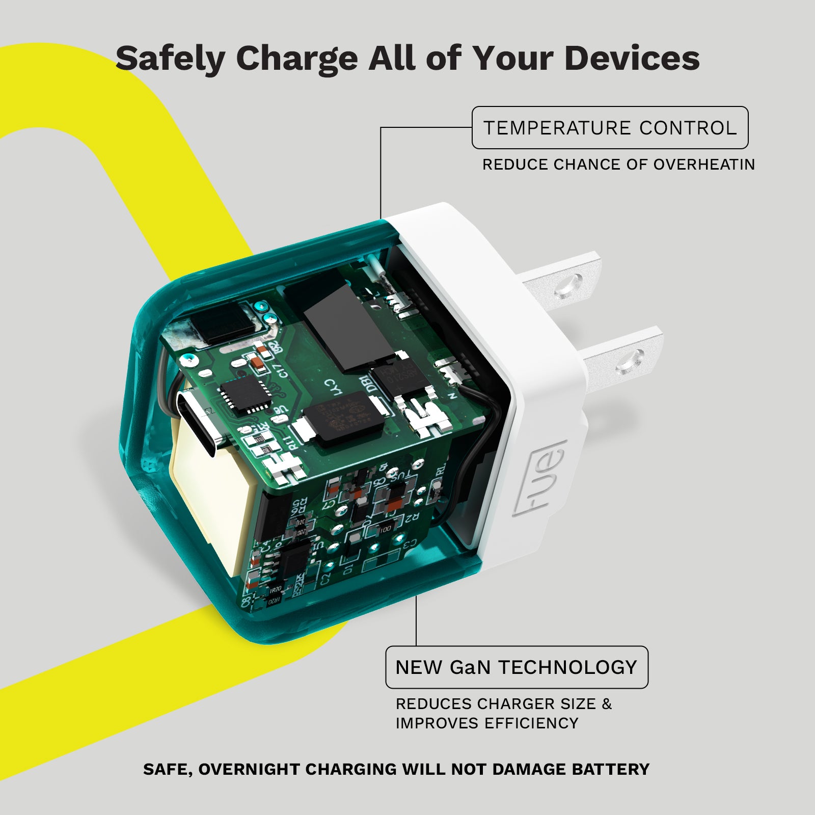 4 Pack Fuel 30W USB C Wall Chargers (Multi Color)