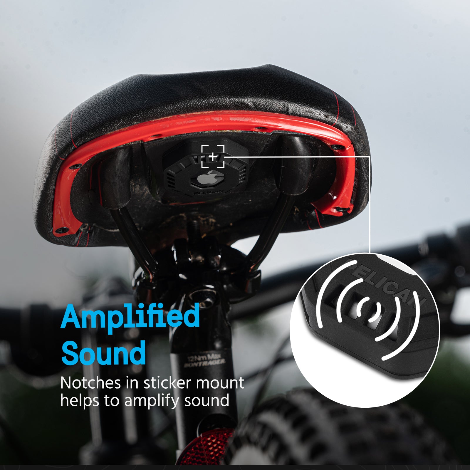 4 Pack Pelican Adventurer AirTag Sticker Mount 4 (Black)