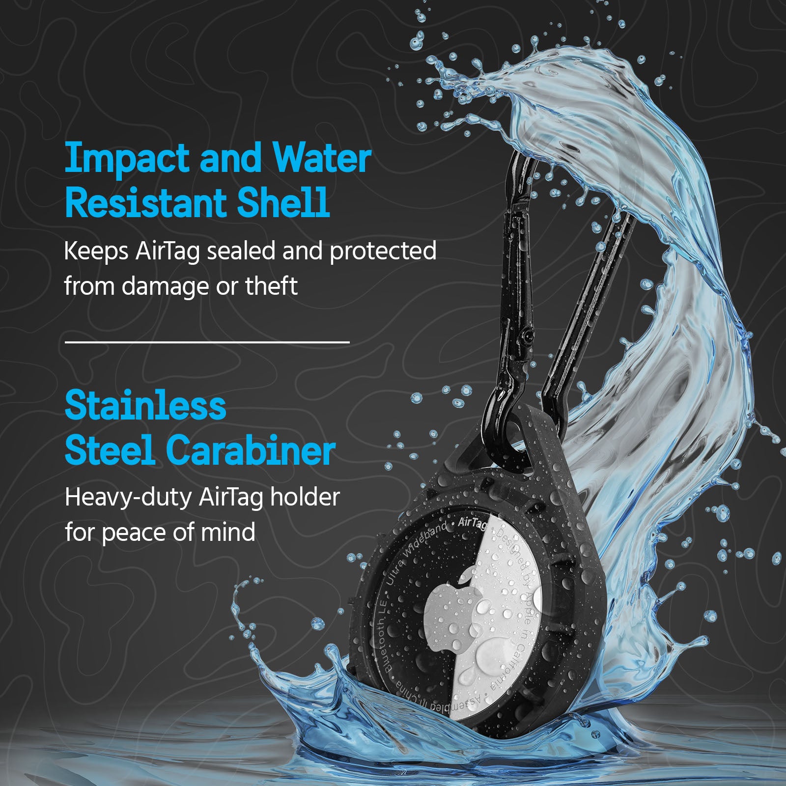 Pelican Protector AirTag Case Variety Pack (Black)