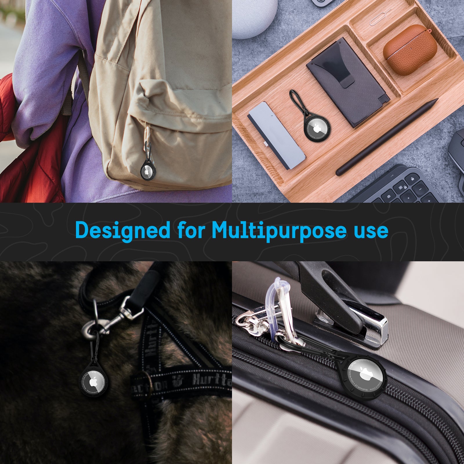 Pelican Protector AirTag Case Variety Pack (Black)