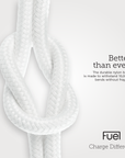 Fuel 2m Lightning to USB C Braided Cable (Frosted White) - 2 Pack