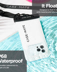 Case-Mate Waterproof Floating Pouch - 2 Pack (Sand Dollar)