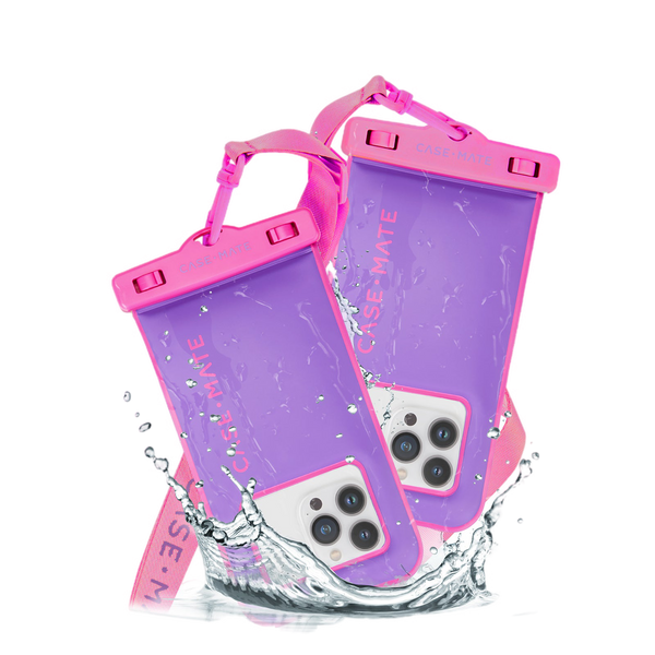 CaseMate Waterproof Floating Pouch 2 Pack (Purple Paradise) Case