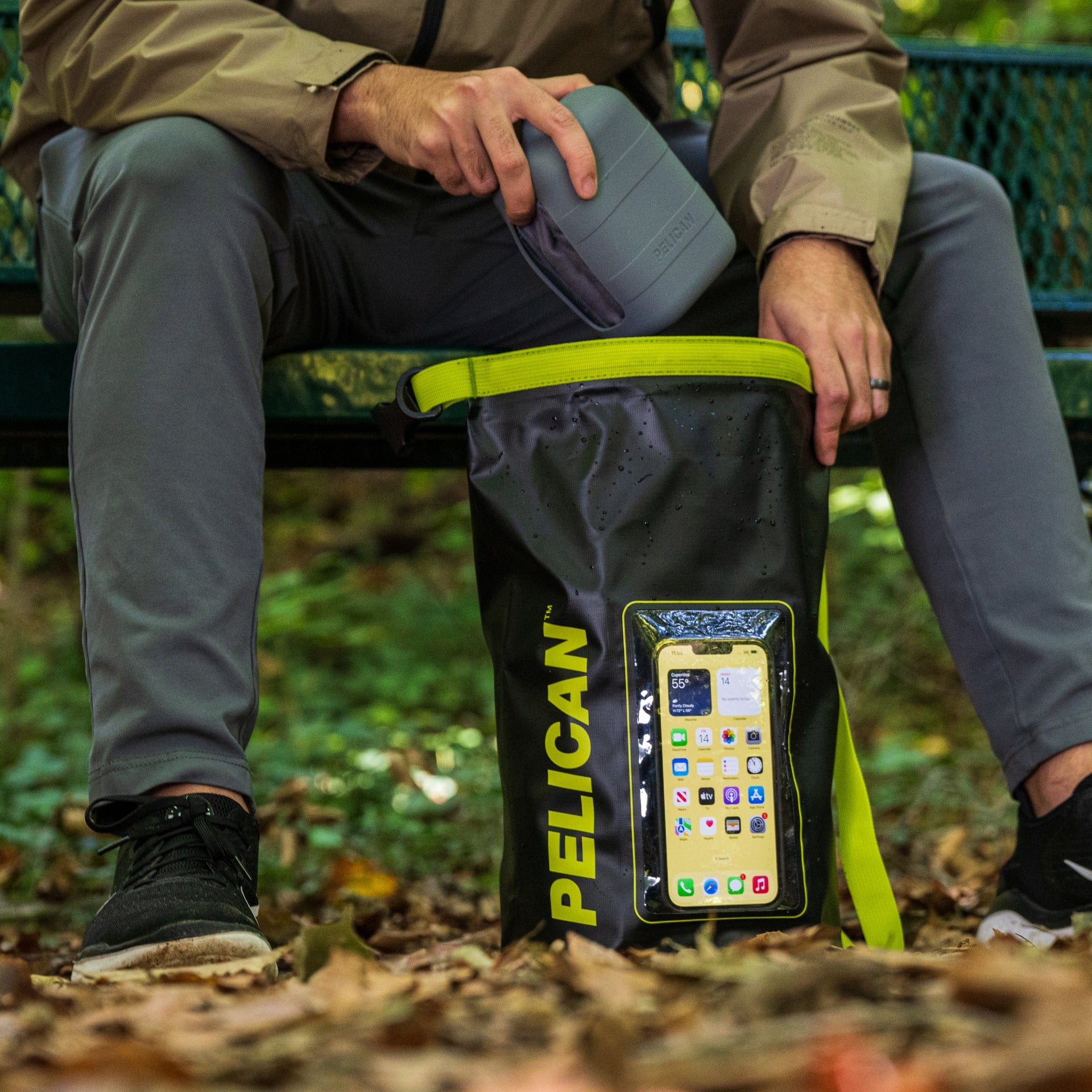 Pelican Marine 5L Dry Bag (Black / Yellow)