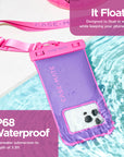 Case-Mate Waterproof Floating Pouch - 2 Pack (Purple Paradise)